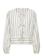 Coster Copenhagen Cc Heart Lina Blouse With Tiebands Grå