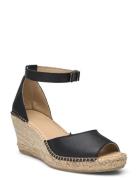 Selected Femme Slfingrid Leather Wedge Espadrilles Beige