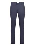 Les Deux Como Cotton Suit Pants Marinblå