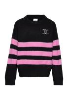 Juicy Couture Juicy Textured Stripe Jumper Svart