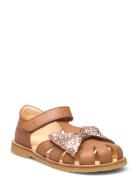 ANGULUS Sandals - Flat - Closed Toe - Beige