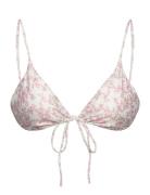 Gina Tricot Semishine Triangle Bikini Top Rosa