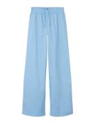 LMTD Nlffouise Poplin Straight Pant Blå