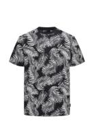 ONLY & SONS Onsperry Life Reg Leaf Aop Ss Tee Noos Marinblå