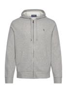 Polo Ralph Lauren Double-Knit Mesh Full-Zip Hoodie Grå