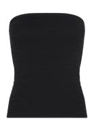 Gina Tricot Knitted Tube Top Svart