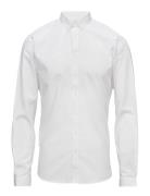 Lindbergh Oxford Superflex Shirt L/S Vit