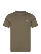 Fred Perry Ringer T-Shirt Grön