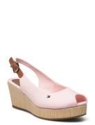 Tommy Hilfiger Iconic Elba Sling Back Wedge Rosa