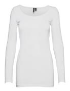 Vero Moda Vmmaxi My Ls Soft Long U-Neck Noos Vit