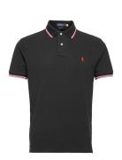 Polo Ralph Lauren Custom Slim Fit Mesh Polo Shirt Svart