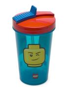 LEGO STORAGE Lego Tumbler With Straw Iconic Boy Blå