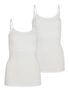 Vila Visurface Strap Top New 2-Pack - Noos Vit