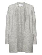 Selected Femme Slflulu New Ls Knit Long Cardigan B Grå