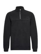 ONLY & SONS Onsremy Reg 1/4 Zip Swt Svart