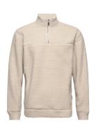 ONLY & SONS Onsremy Reg 1/4 Zip Swt Beige