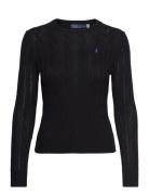 Polo Ralph Lauren Cable-Knit Cotton Crewneck Sweater Svart