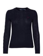 Polo Ralph Lauren Cable-Knit Cotton Crewneck Sweater Blå