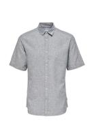 ONLY & SONS Onscaiden Ss Solid Linen Shirt Noos Blå