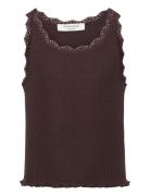 Rosemunde Kids Rkbeatha Sl Top W/ Lace Burgundy