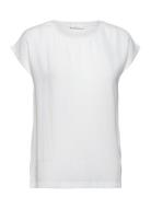 Tamaris Apparel Albony Drop Shoulder Round Neck Tee Vit