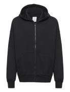 Lindex Sweatshirt Hoodie W Zip Solid Svart