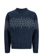 Jack & J S Jorcosy Knit Crew Neck Marinblå