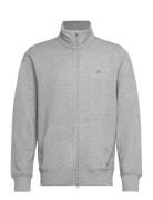 GANT Reg Shield Full Zip Sweat Grå