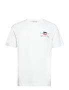 GANT Reg Archive Shield Emb Ss T-Shirt Vit