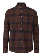 Lexington Clothing Casual Check Flannel B.d Shirt Brun