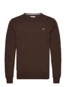 GANT Superfine Lambswool C-Neck Brun