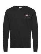 GANT Reg Medium Archive Shield Ls T Svart