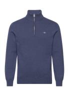 GANT Casual Cotton Half Zip Marinblå