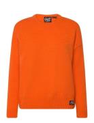 Superdry Essential Crew Neck Jumper Orange