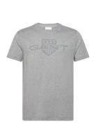 GANT Logo Ss T-Shirt Grå