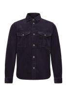 Les Deux Kody Heavy Corduroy Overshirt Marinblå