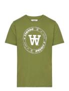 Double A By Wood Wood Ola Tirewall T-Shirt Gots Grön