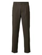 Selected Homme Slh190-Reg Tapered Leroy Pleat Pant Noos Brun