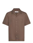 Mango Regular-Fit Shirt With Bowling Neck Brun