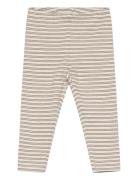 Huttelihut Leggings Striped Rib Beige