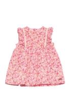 Minymo Dress Ns Aop W. Lining Rosa