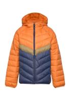 Color Kids Jacket W. Hood - Quilted Multi/patterned