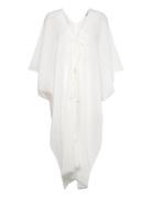 Mango Semi-Transparent Kaftan With Bows Vit