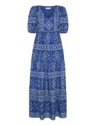 Lollys Laundry Gamboll Maxi Dress Ss Blå