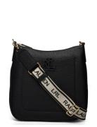 Lauren Ralph Lauren Pebbled Leather Large Cameryn Crossbody Svart