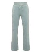 Lindex Trousers Jersey Velour Grön