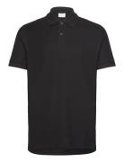 Mango 100% Cotton Pique Polo Shirt Svart