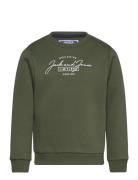 Jack & J S Jjferris Sweat Crew Neck Mni Grön