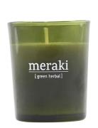 Meraki Scented Candle, Green Herbal Nude