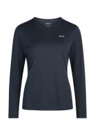 ZEBDIA Women Longsleeved Sports Tee Marinblå